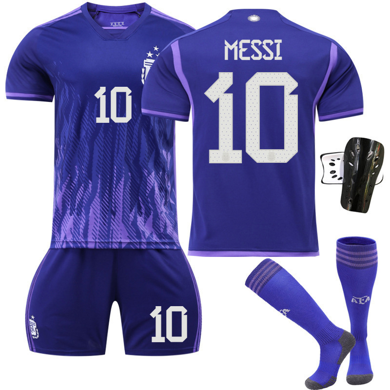 23 Miami Jersey Argentina No. 10 Messi Jersey Master Boys and Girls National Team Football Jersey Jersey