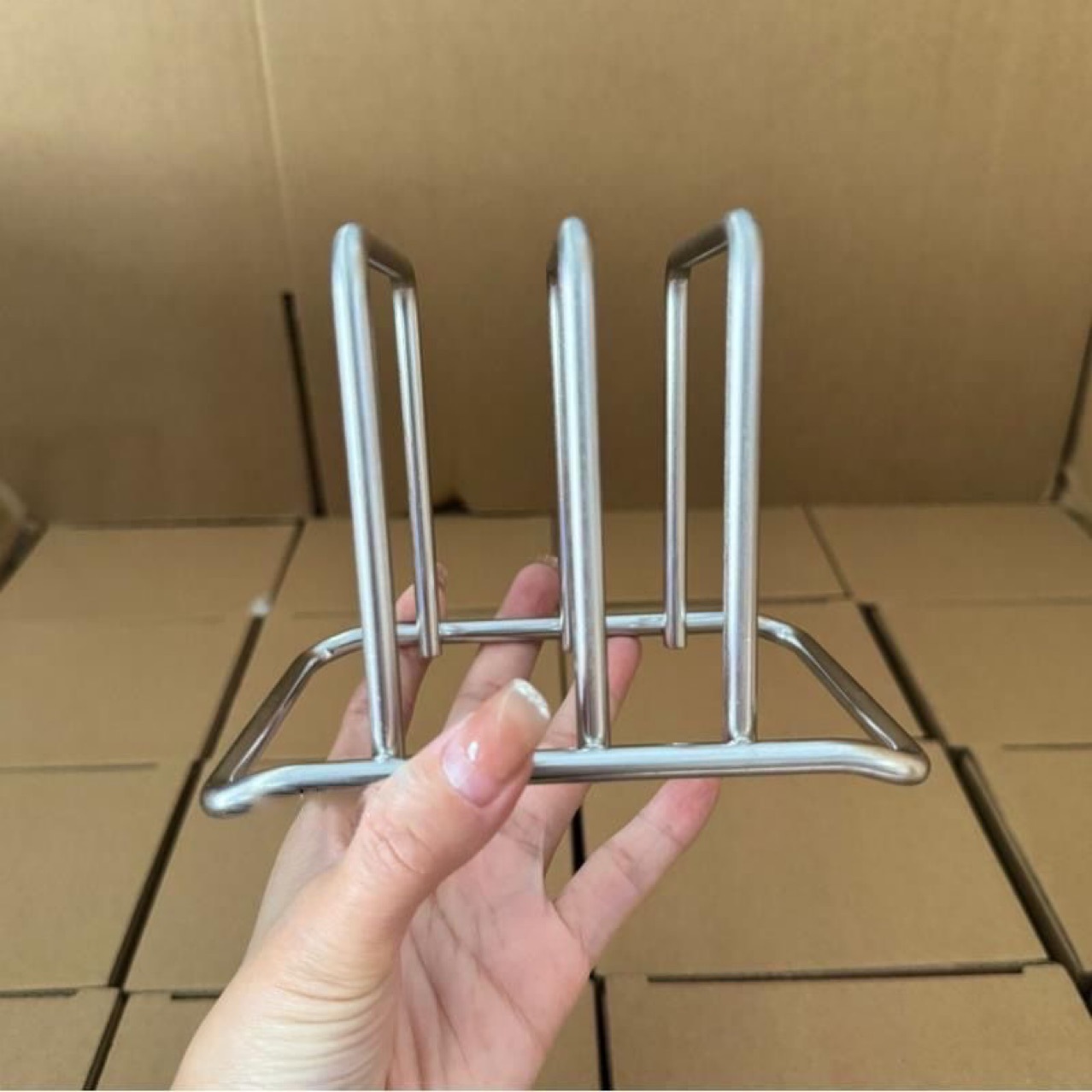 Kitchen Storage Rack for Cutting Boards, Stainless Steel Chopping Board, Cabinet for Storing Pot Lids, Countertop Cutting Board Holder