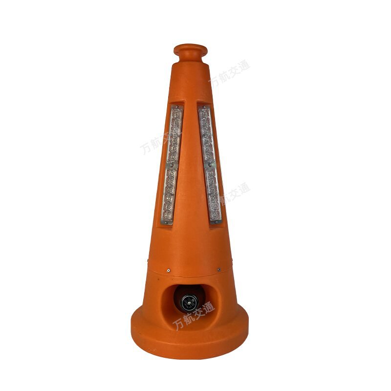 Acousto-optic warning road cone highway construction LED acousto-optic road cone voice alarm flash warning cone barrel