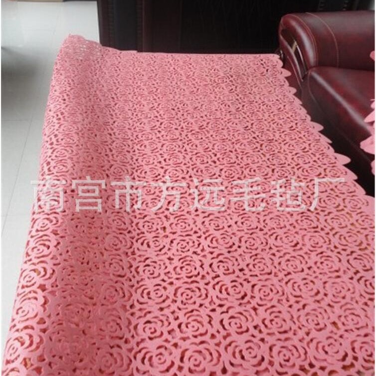 Hot selling all kinds of fashionable colorful felt coasters suitable for all kinds of high-end hotel decoration