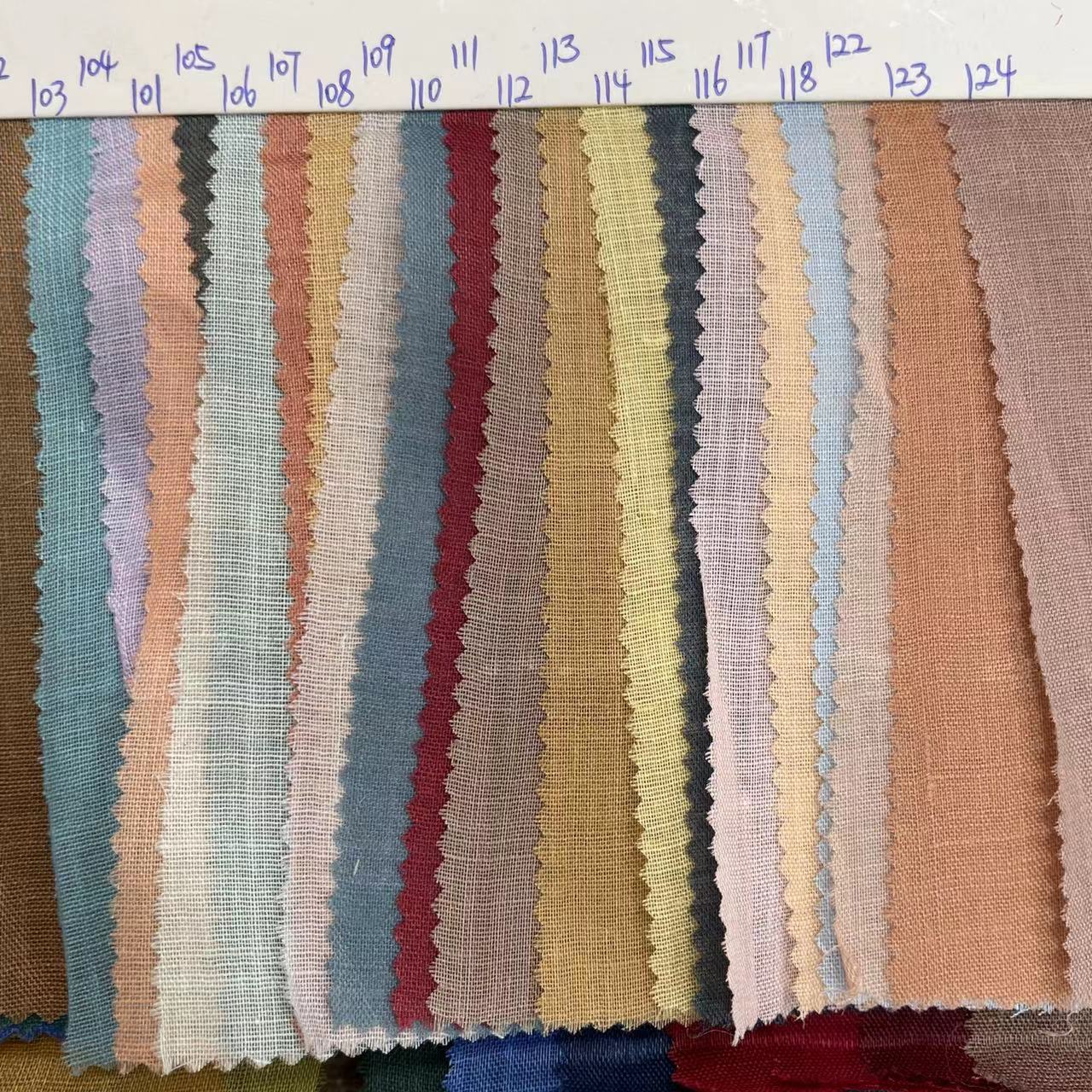 100 PCs pure Ramie ultra-thin 65G high-end light luxury breathable dress Han clothing fabric