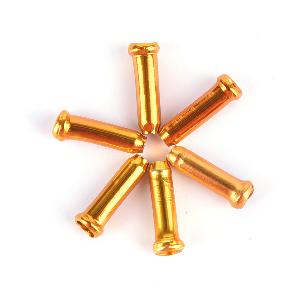 Bicycle variable speed brake wire core cap aluminum alloy anode color gorgeous road car wire pipeline tail cap