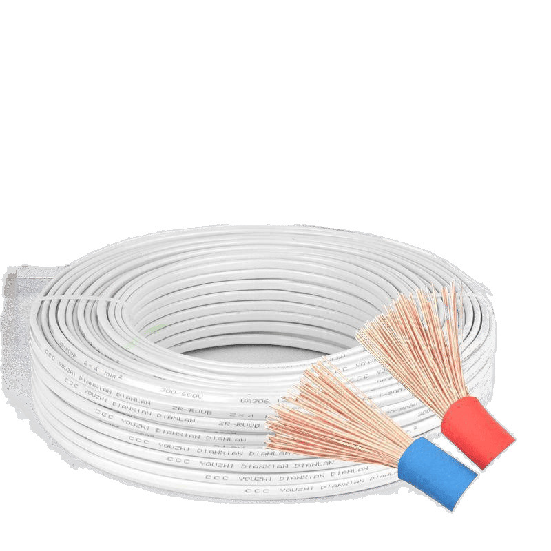 Outdoor Wire Core/Square Sheathed Wire Household Multi-Strand Soft Core Power Monitoring Line Lighting Lamp Holder Line Factory Standard Line