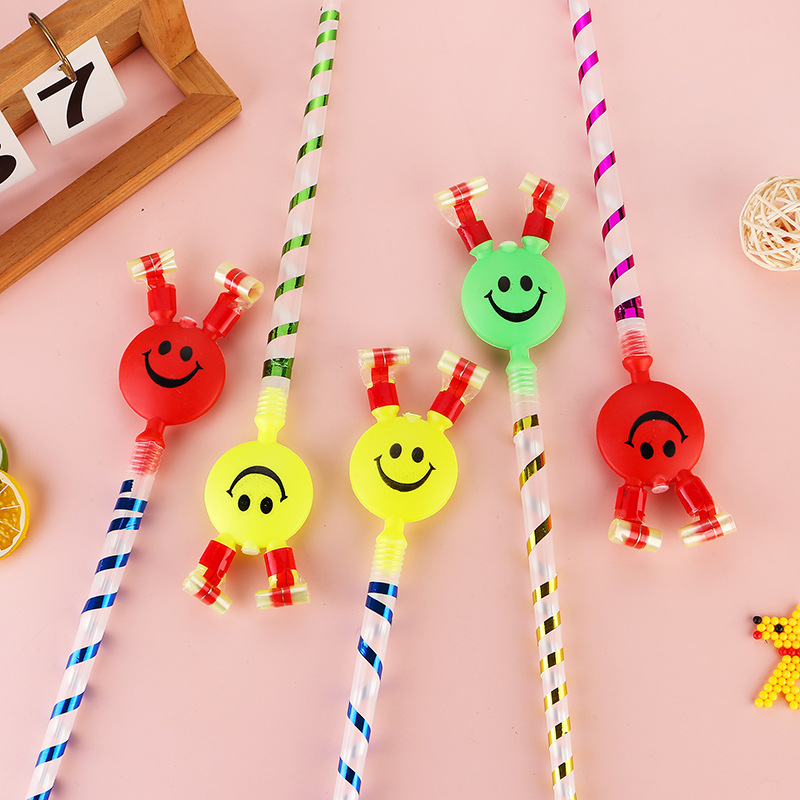 Vendor Pushing Gift Long Rod Horn Whistle Blowing Roll Children's Toy Party Large Blowing Dragon Smiley Blowing Dragon