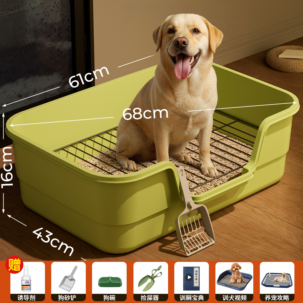 Dog toilet oversized anti-splash high fence dog urinal mouth small dog flat pet supplies manufacturers on behalf of the hair