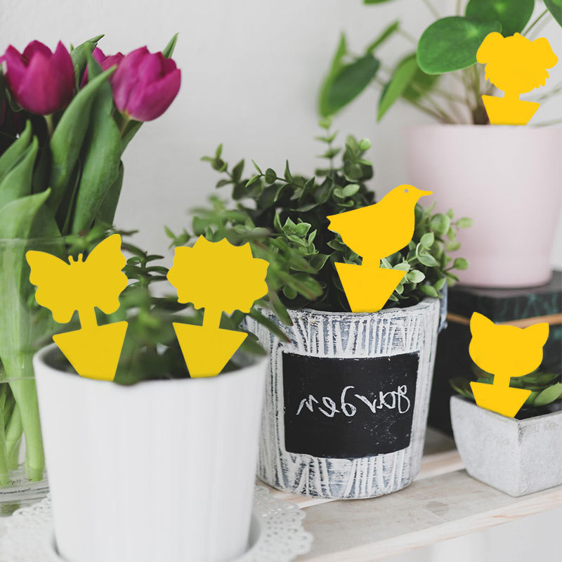 Cross-Border Foreign Trade Sticky Insect Board, Special-Shaped Butterfly Sticky Insect Board, Insect Trap, Yellow Sticky Insect Sticker, Yellow Board