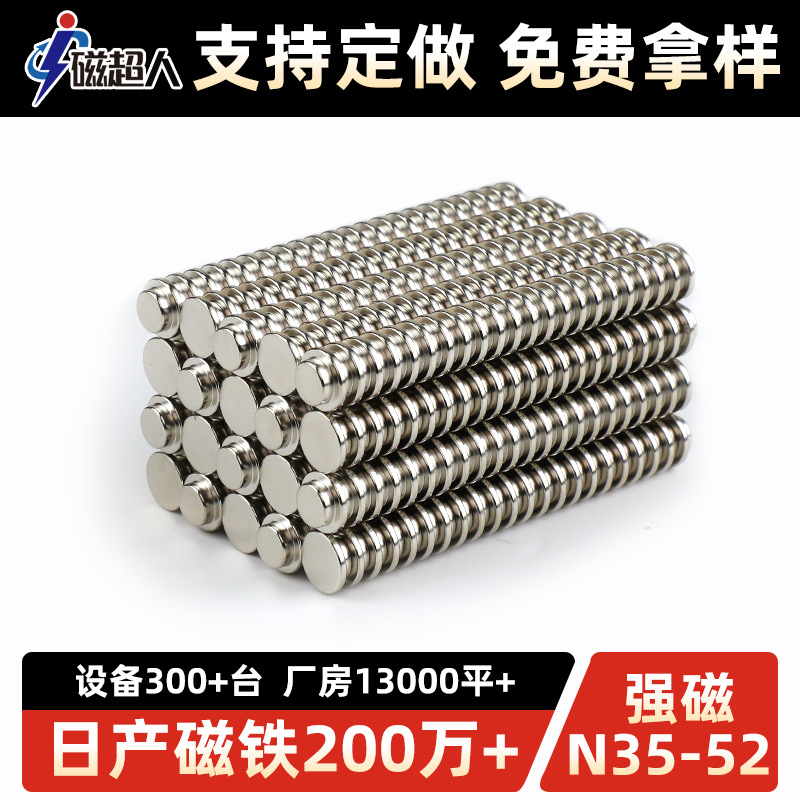 Factory Customized Ndfeb Round Magnet Piece, Perfume Cover Round Small Magnet, Iron-Absorbing Stone, Permanent Magnet, High Temperature Resistance