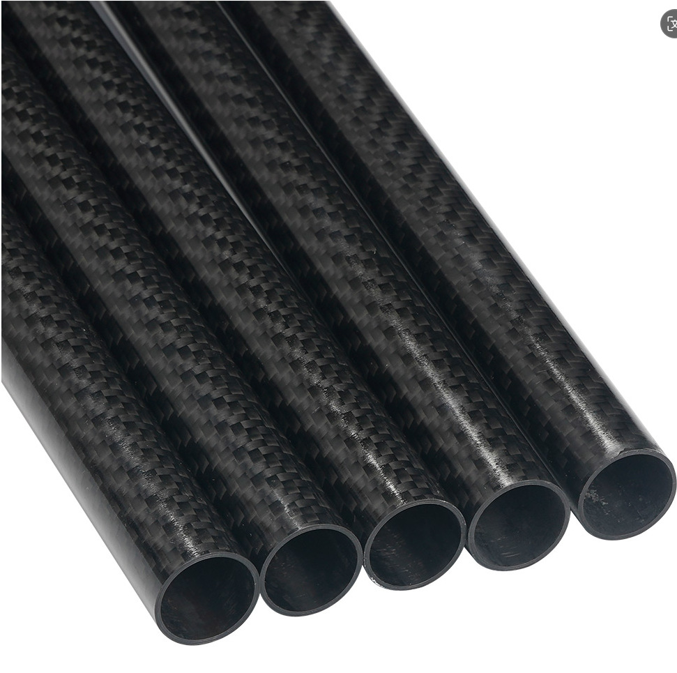 3K Carbon Fiber Tube Extra Large Diameter 5-550 Carbon Fiber Support Tube Thickness 1mm Long 10m Carbon Tube High Strength Carbon Fiber Tube