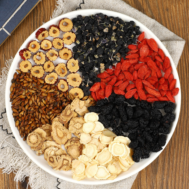 Ginseng Mulberry Wubao Tea Maca Wolfberry Combination Tea Male Babao Golden Gun Guben Tea Anhui Herbal Tea