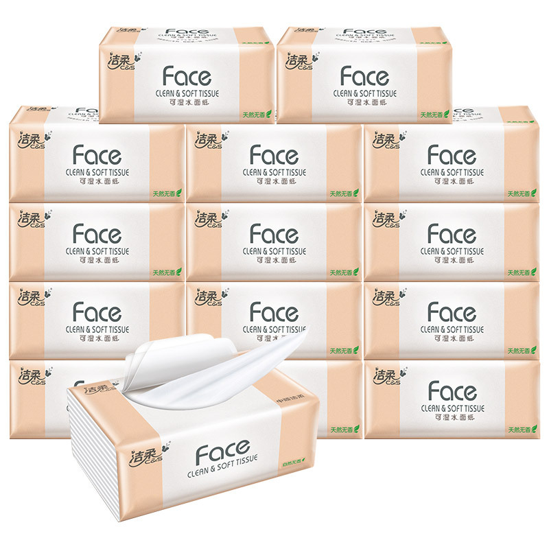 Jierou Tissue Paper 120 Sheets Three-Layer Napkin Tissue Toilet Paper Large Box 72 Packs Factory Direct Shipping