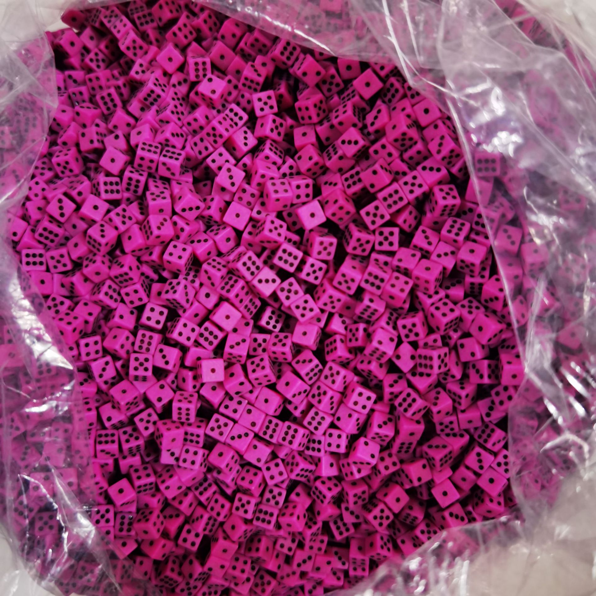 5mm Square Corner Color Transparent Dice No. 5 Special Mini Small Dice Puzzle Dice Mixed Color Transparent Dice