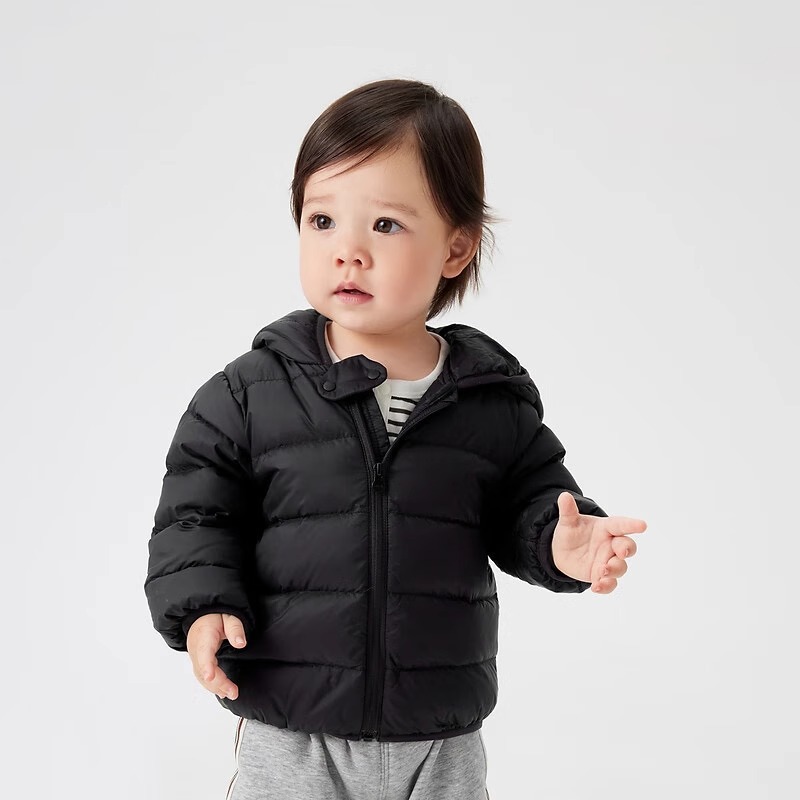 Discount Kidsren's Off-Season Clearance down Jacket Girls Winter New Baby Lightweight Boy Baby Hooded Jacket Cute