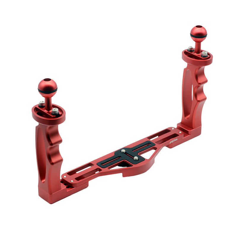 C metal diving SLR photography sports camera GOPRO diving shell bracket dual-hand underwater light arm