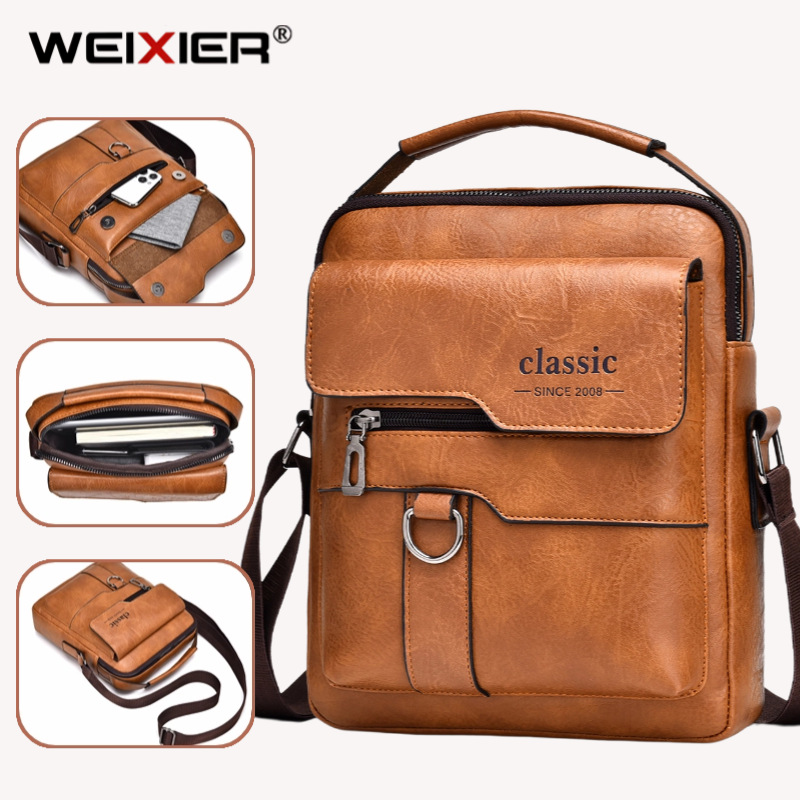 Мужская модная сумка через плечо высокого класса водонепроницаемая портативная сумка повседневная маленькая сумка-сатчел