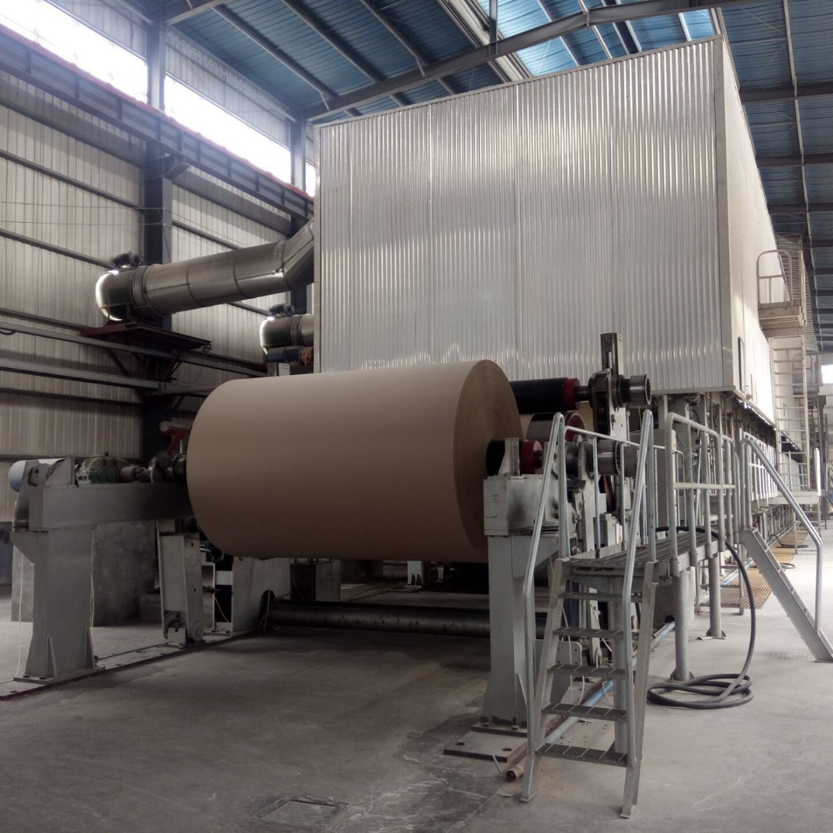 Машина для производства гофрированной бумаги Gr-1880, оборудование для переработки макулатуры, полный комплект машин для производства картонной бумаги