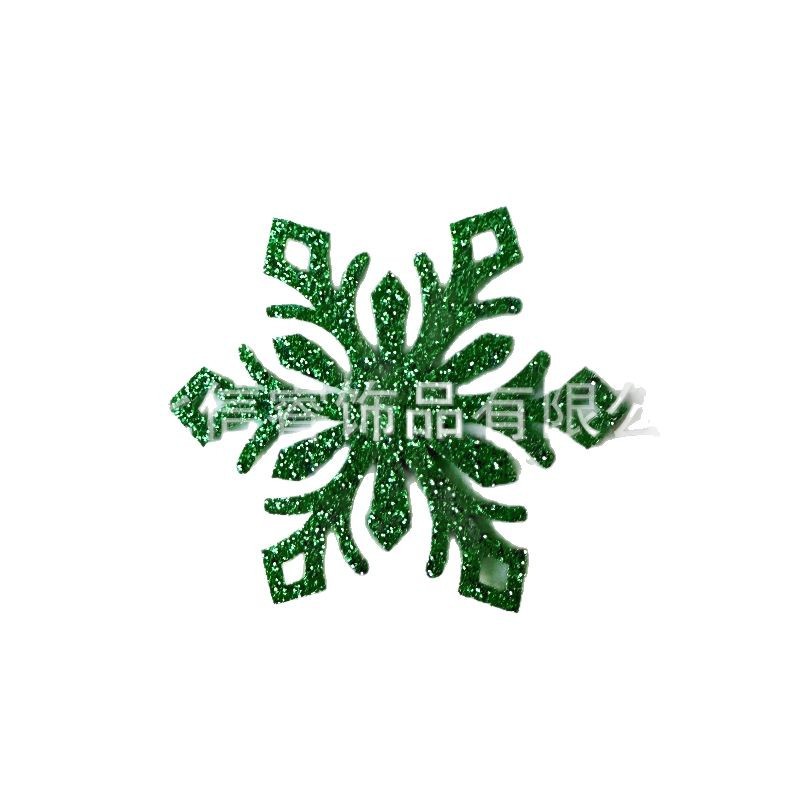 Cross Border Christmas Decoration Snowflake Chip Gold Powder Hair Accessories Hair Clip Material Lanyard Snowflake