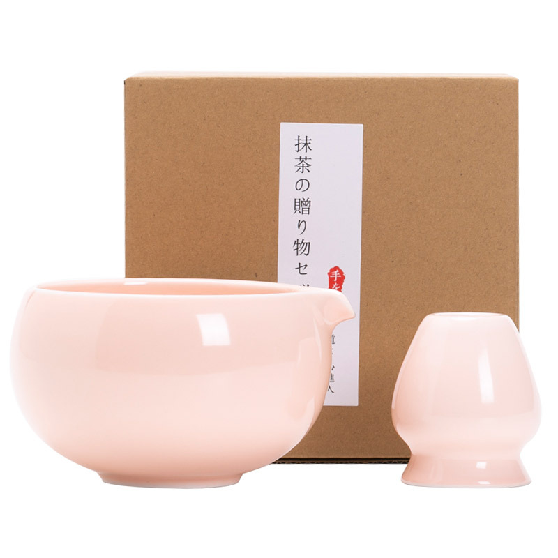 Cross-Border Amazon Japanese Matcha Bowl Ceramic Tea Whisk Bamboo Matcha Brush Bai Benli Song Dynasty Tea Ceremony Set