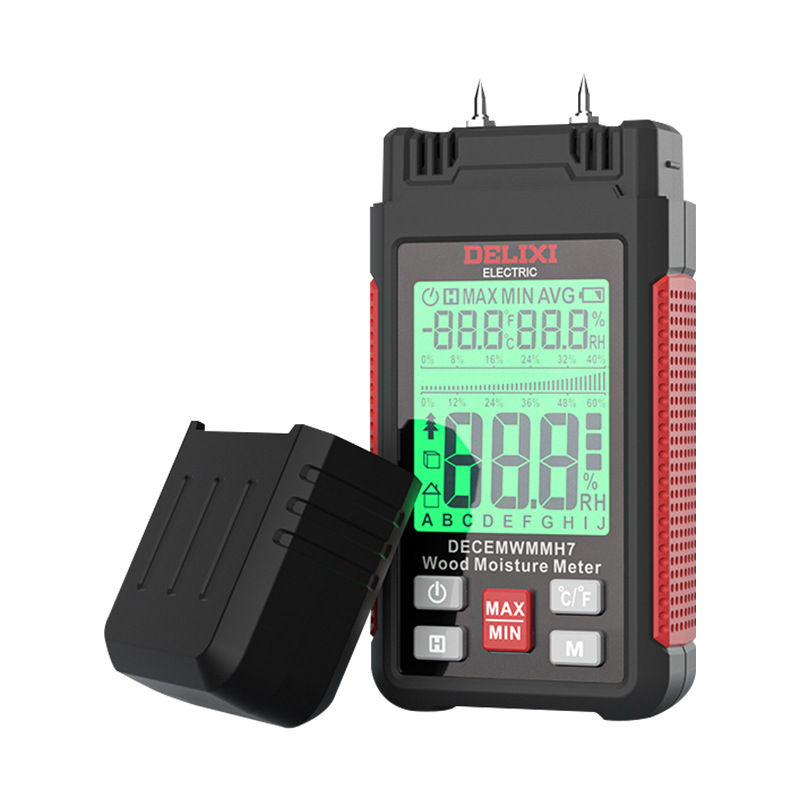 Delixi High Precision Wood Moisture Tester Moisture Meter Wall Cement Moisture Tester