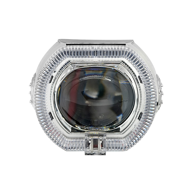2.5 inch motorcycle electric car led universal built-in headlight angel eye demon eye lens near and far spotlight