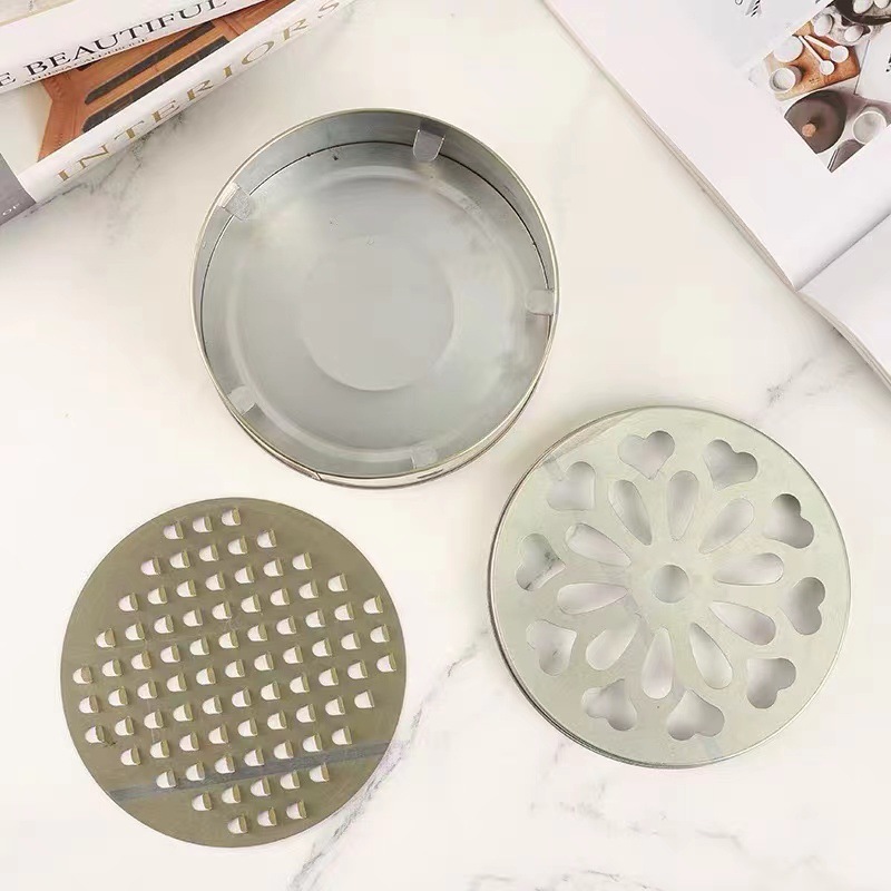 Mosquito Incense Plate Exlonged and Deepened Mosquito Incense Box Household Fireproof Grey Plate with Lid Outdoor Wild Fishing Mosquito Repelling Artifact