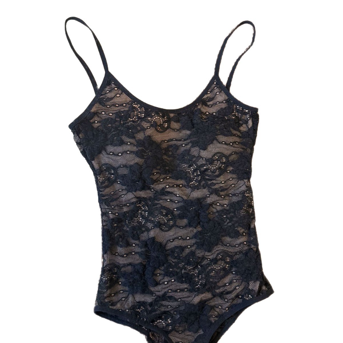 2256 Sexy Style Camisole Women's Jumpsuit Slim Lace Inner Design Sexy Backless Top Outer Wear