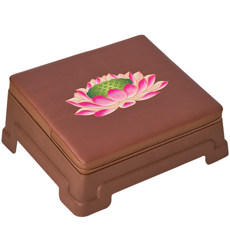 Lotus Bye Cushion Bye Stool Bye Household Kneeling Mat Zen Cushion Kneeling Stool Kowtow Bye Stool Meditation Futon Thickened Sponge