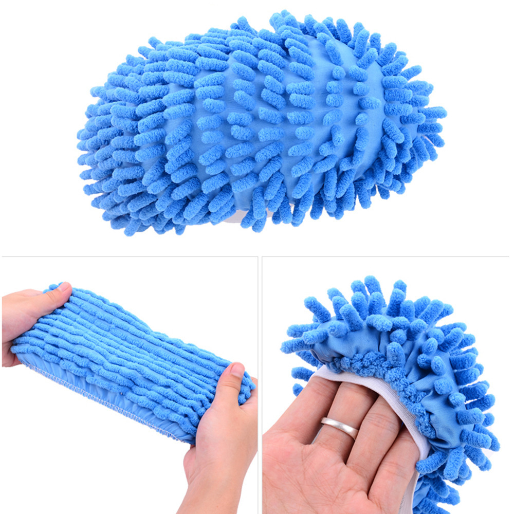 Factory wholesale floor cleaning removable and washable mop shoes chenille lazy mop shoes cover mop cover