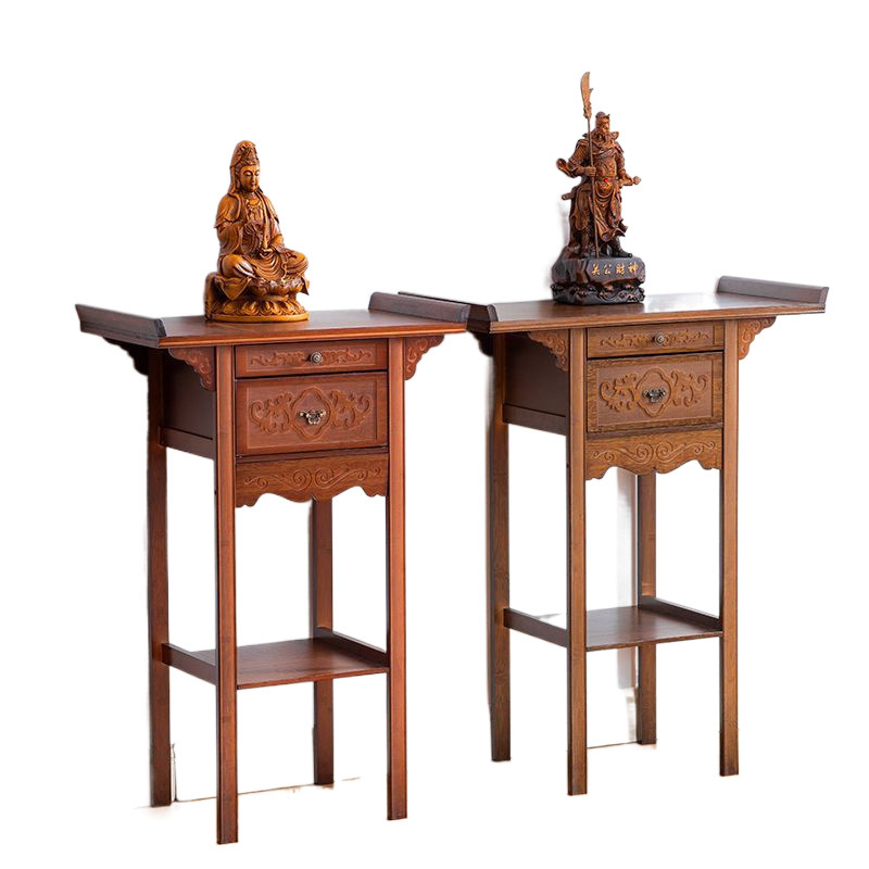 Chinese-Style Buddhist Niche Offering Table, Buddhist Altar, Home Economical Altar, Buddha Statue, Guan Gong Offering Table, Bodhisattva Table, Incense Case, Tribute Table