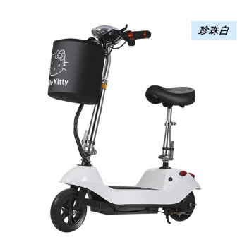 Small Dolphin Two-wheel Foldableing Electric Scooter for Men and Women Mini Mobility Leisure Battery Car