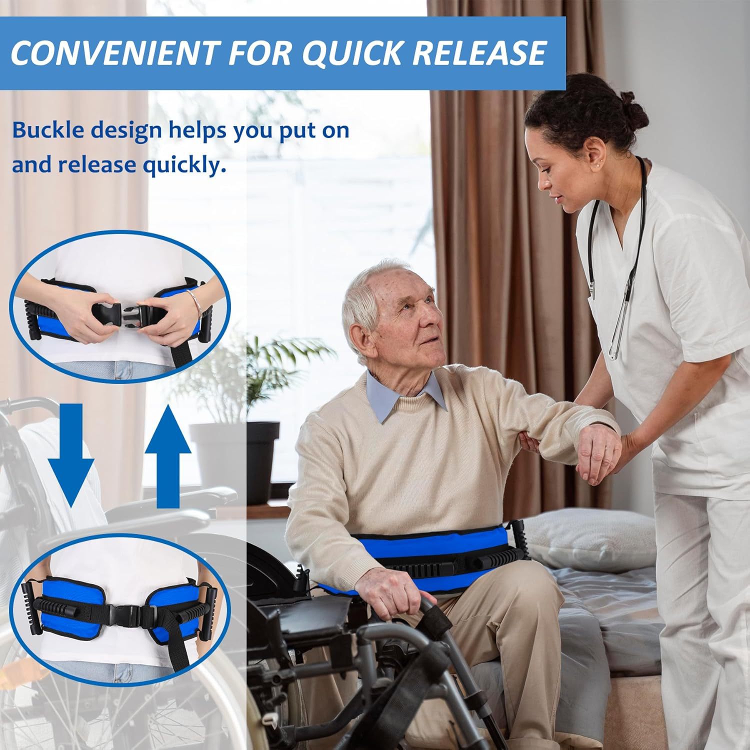 Lifting patient medical belt year person safety gait belt