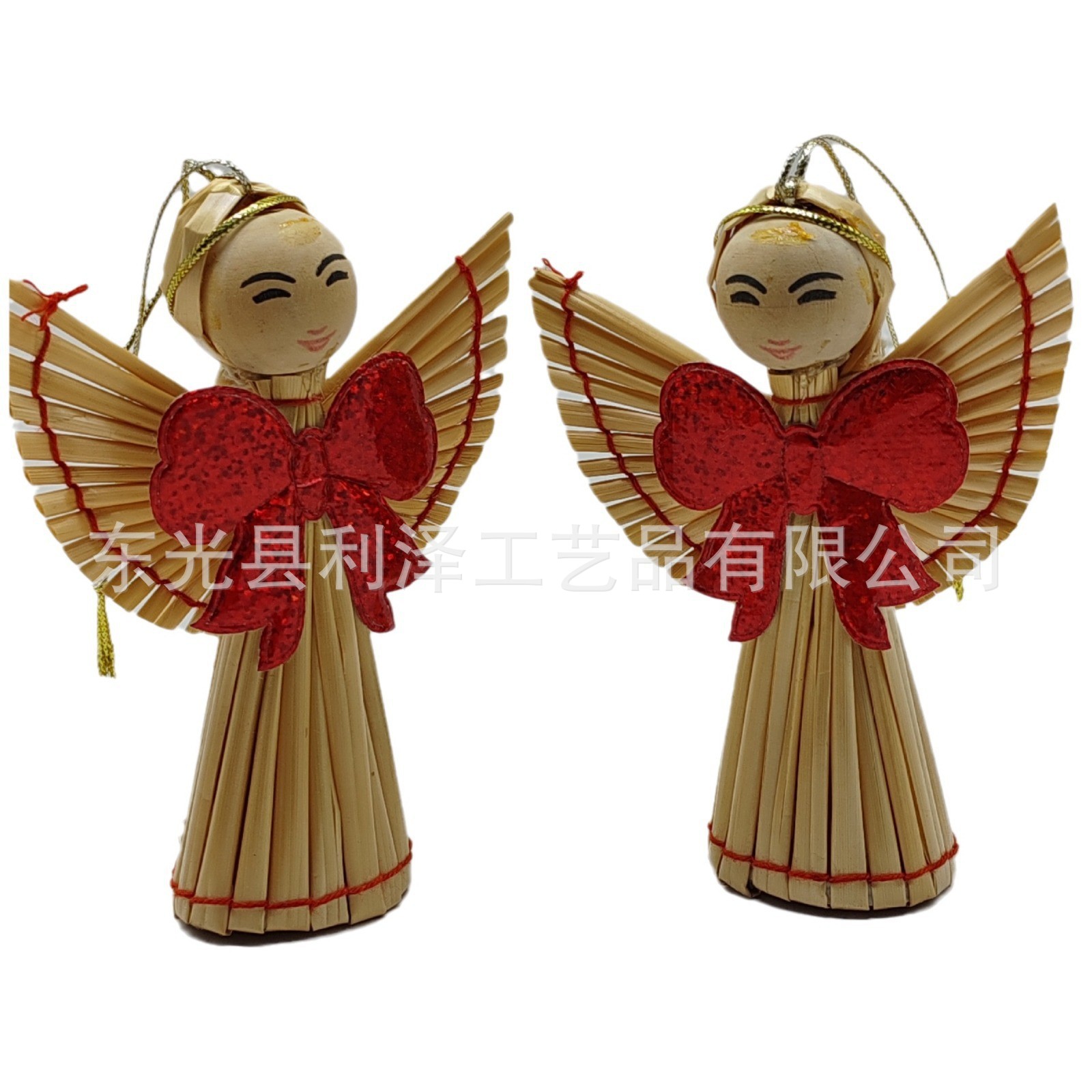 Christmas pendant gift box three-dimensional snowflake snow Angel five-pointed star pendant decoration supplies set finished product