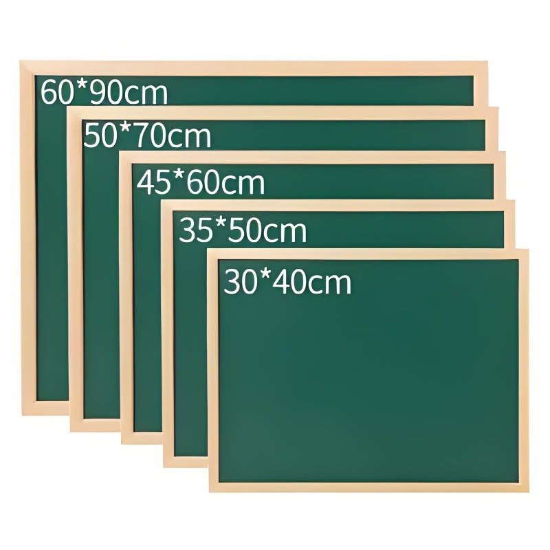 Wooden frame blackboard wall-mounted teaching writing school classroom chalk writing dust-free writing board commercial shop stall
