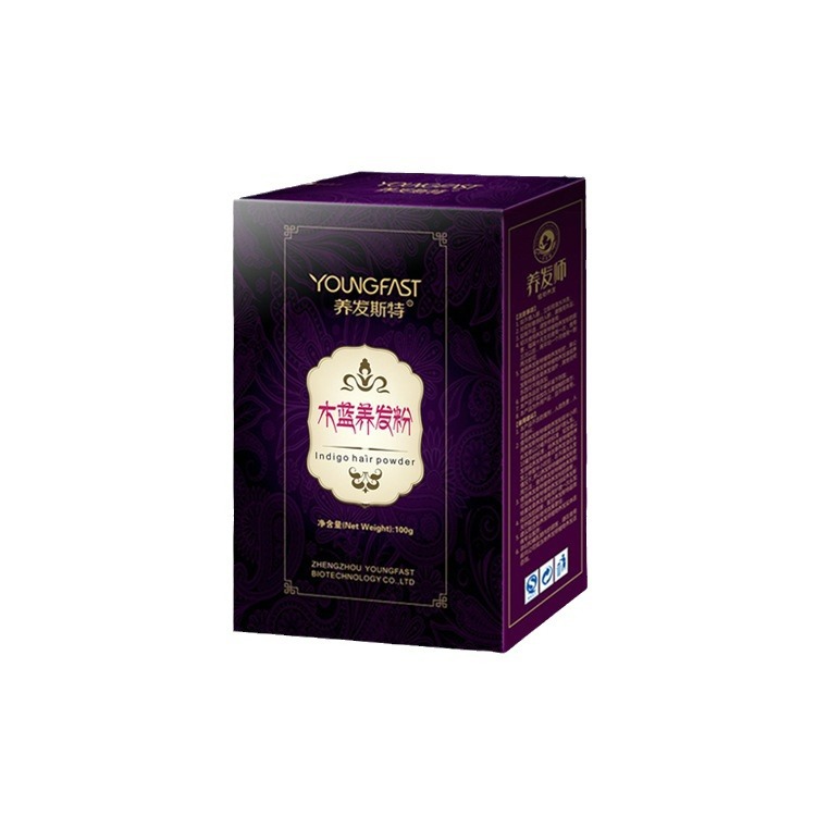 The Indian Indigo Pink Wood Blue Powder Is Used with High-Precision Henna Powder to Dye into Dark Brown Chestnut Color and Chestnut Brown