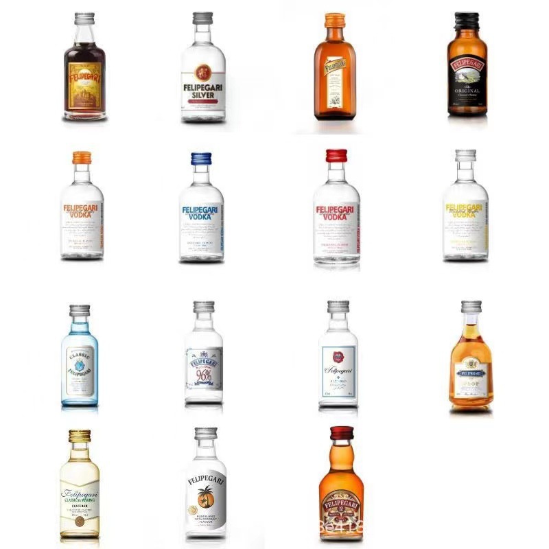 Oem Mini Foreign Wine Vodka Whiskey Base Wine Manufacturer Processing Customized Convenience Store Bartending Small Wine Version 50ml