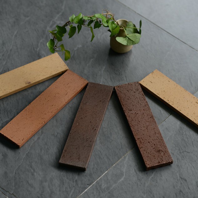 Split Brick 60*240 antique gray exterior wall Brick Brick purple sand split Brick exported to Korea