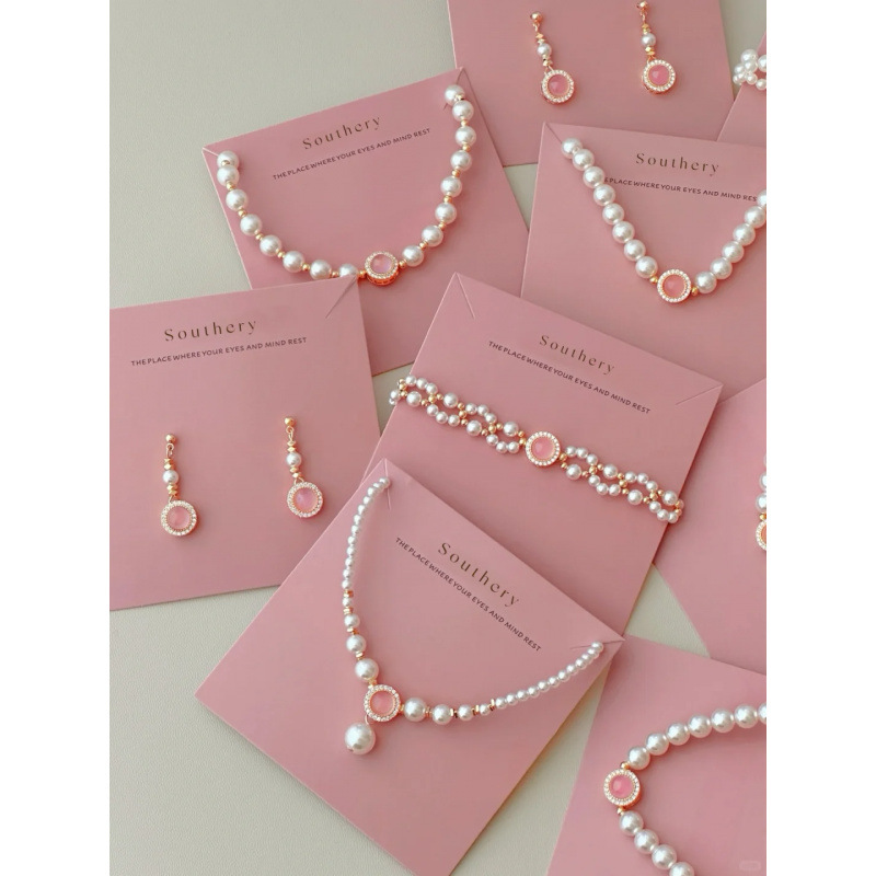 Элегантный браслет из халцедона Shi's Pearl, эксклюзивный дизайн, новый стиль 2024 для девушки