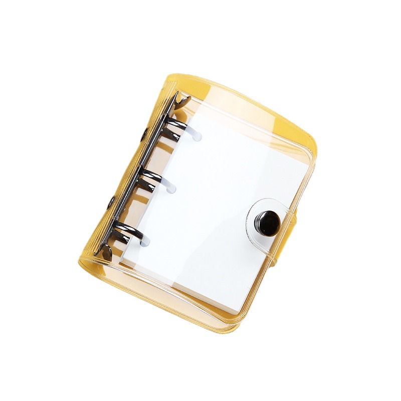 3 hole loose-leaf mini PVC transparent case portable loose-leaf coil hand ledger bulk wholesale
