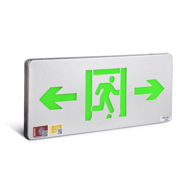 New National Standard Safety Exit Indicator Light Fire Passage Floor Evacuation Sign Fire Sign Led Lighting