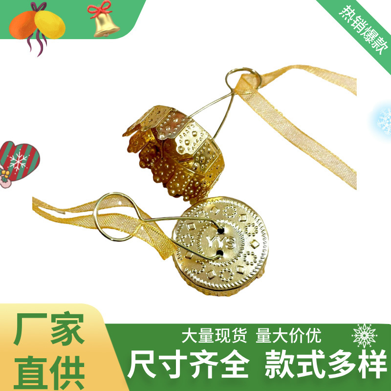 Christmas glass ball cover flower point aluminum cover PET plastic ball cap Christmas ball accessories manufacturers in stock wholesale