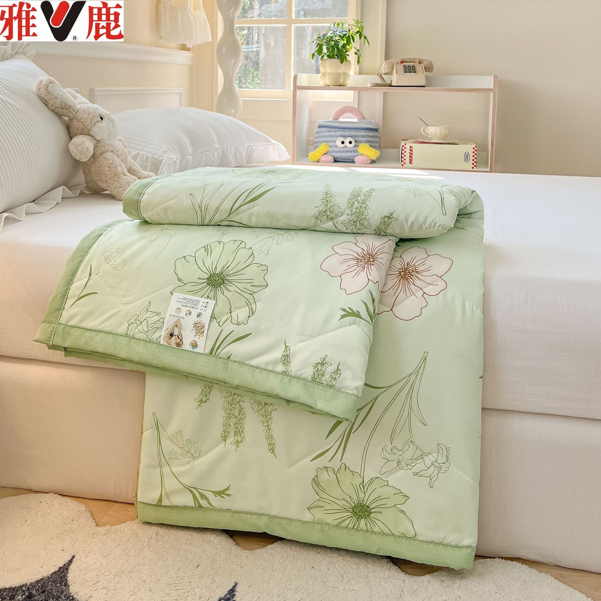 Yalu Baicao quilt summer cool quilt will sell gifts by the new flower fragrance by the company gold shop jewelry gift manufacturers