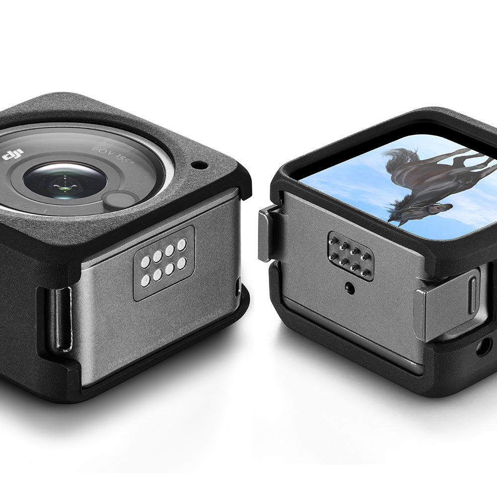 DJI DJIAction2 silicone case soft rubber protective case protective case anti-fall case sports camera accessories