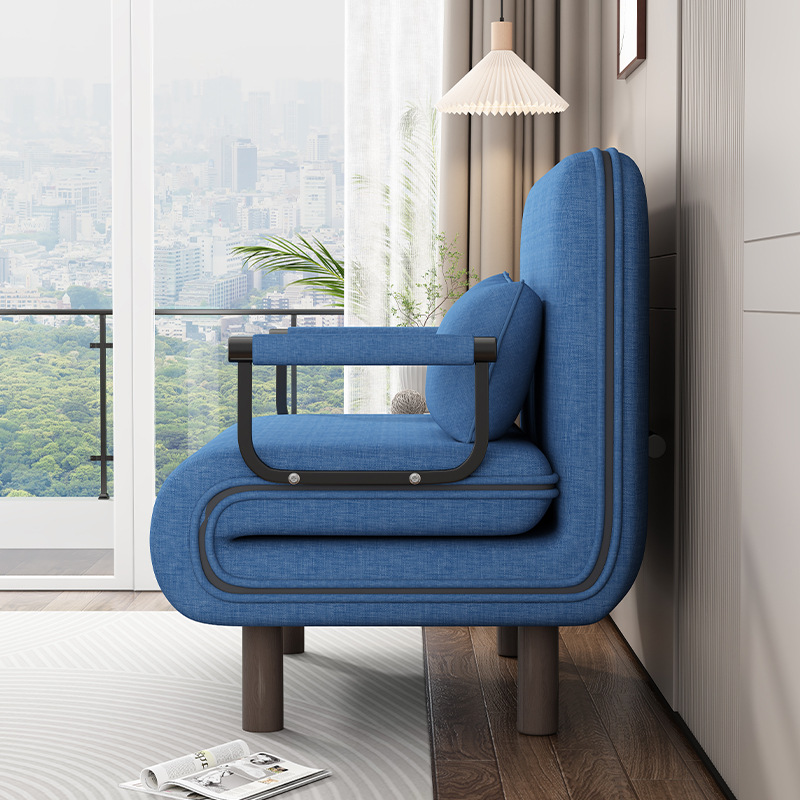 Foldable Sofa Bed Dual-use Balcony Living Room Small Apartment Multi-functional Internet Popular Double Push-pull Telescopic Variable Bed