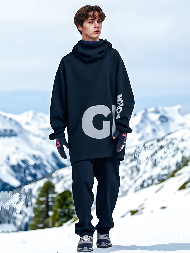 Cross-Border Amazon New Popular Waterproof Ski Suit Hooded Sweatshirt Men's Outdoor Ski Jacket Customization