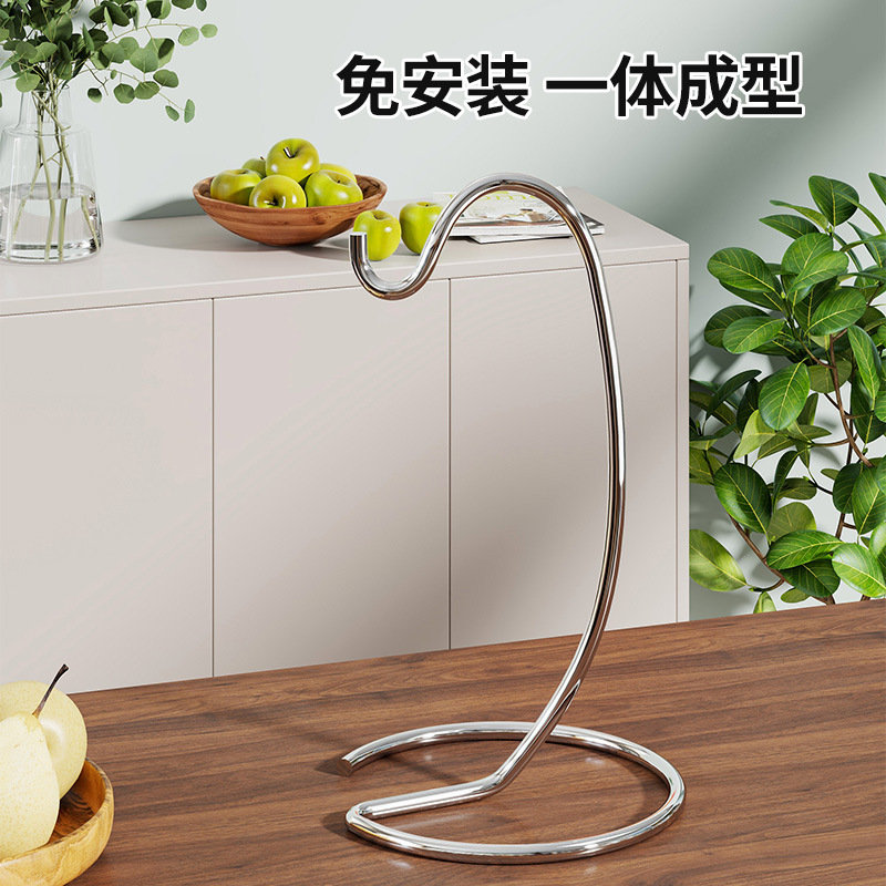 Stainless Steel Banana Hanger Hanging Reject Banana Green Creative Ornaments Home Living Room Coffee Table Fruit Plate Hook