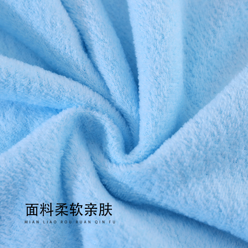 High density coral fleece towel wholesale spot production absorbent lint-free cut fleece waist seal packaging gift towel