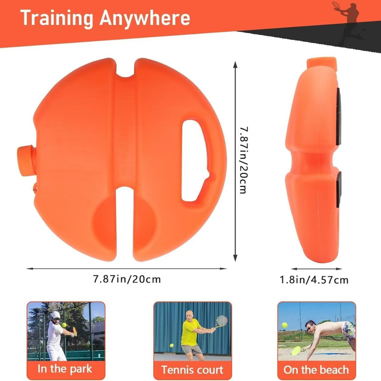 Factory Direct tennis trainer single rebound elastic tennis single practice beginner trainer with rope