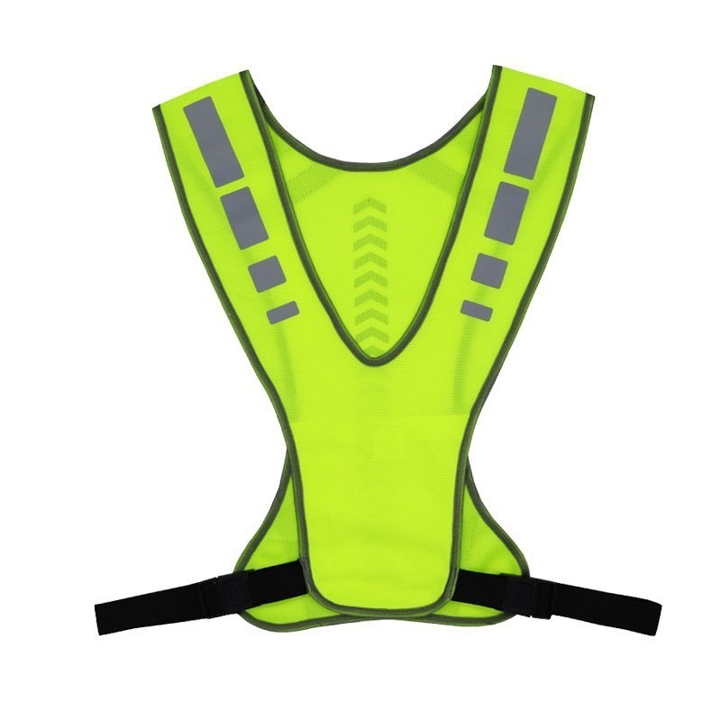 Cross-border New Amazon Outdoor Sports Reflective Vest with Arrow Indication Reflective Vest for Night Run Riding
