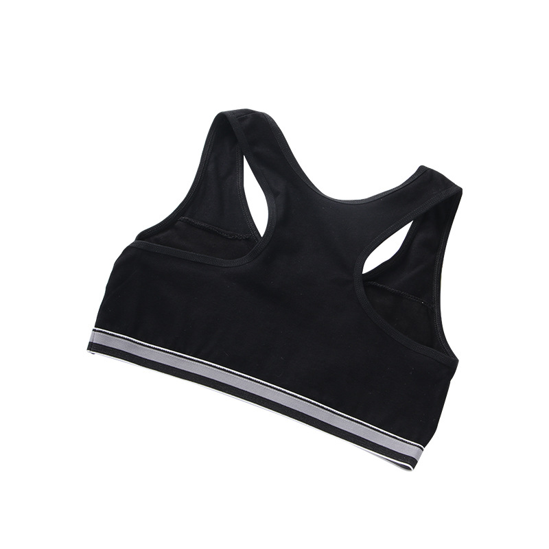 Cotton girl student development bra student junior high school student vest underwear girl solid color vest underwear