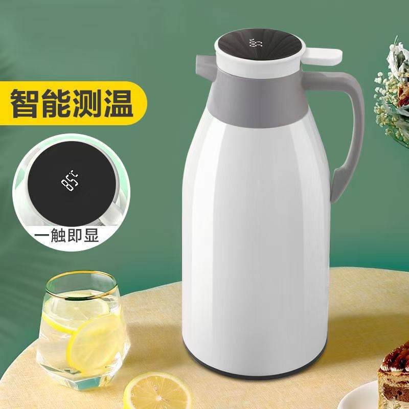 Household Thermos Large Capacity Water Kettle Bottle Student Dormitory Temperature Display Water Kettle Simple Cute for Girls