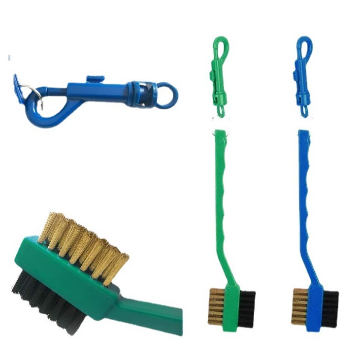 Manufacturer Supplies Golf Double-Sided Copper Brush Golf Head Cross-Border Hot Selling Golf Cleaning Brush Cleaning Tool